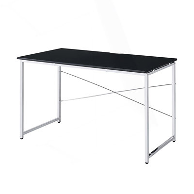Bureau rectangulaire avec structure en métal