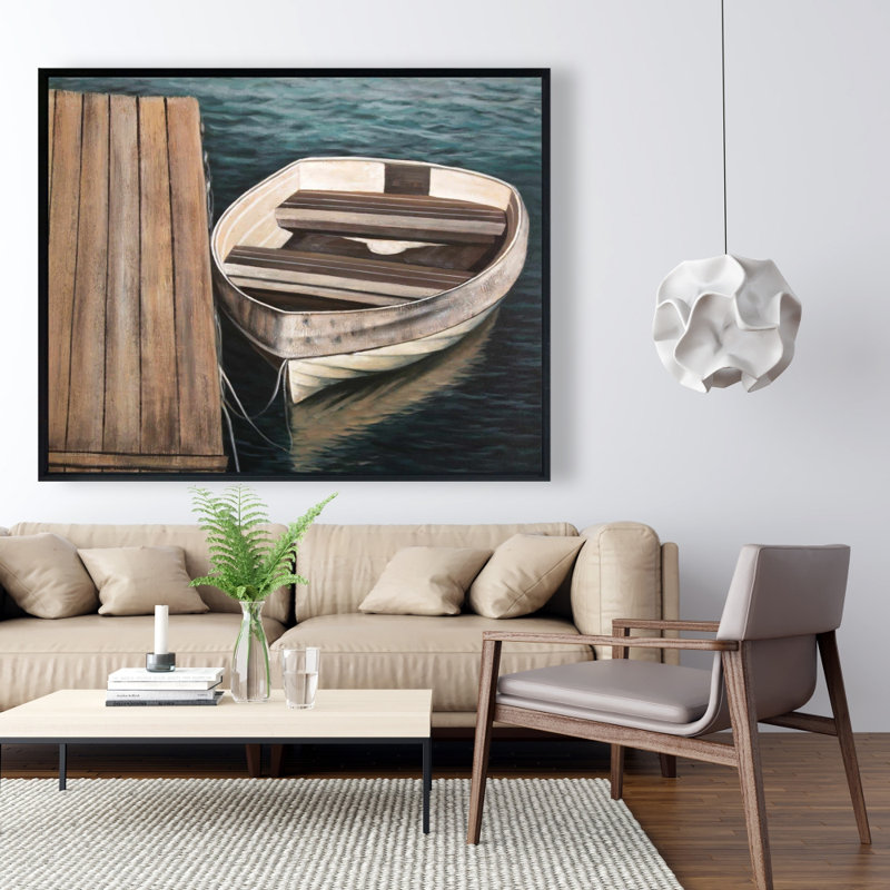 Rowboats Print On Canvas
