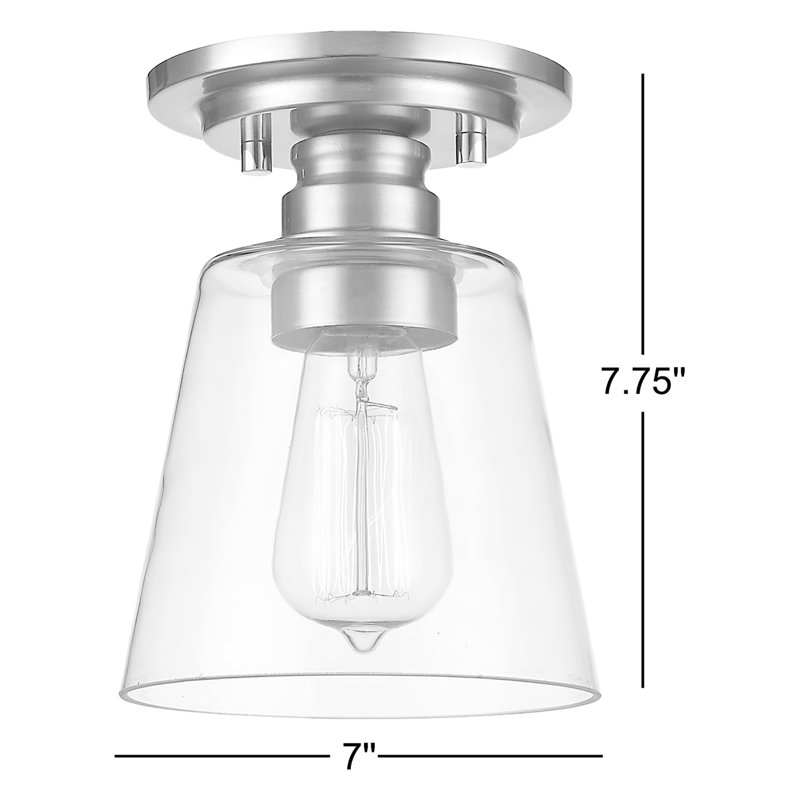 Jantz 1 - Light 7" Flush Mount, Old Bronze