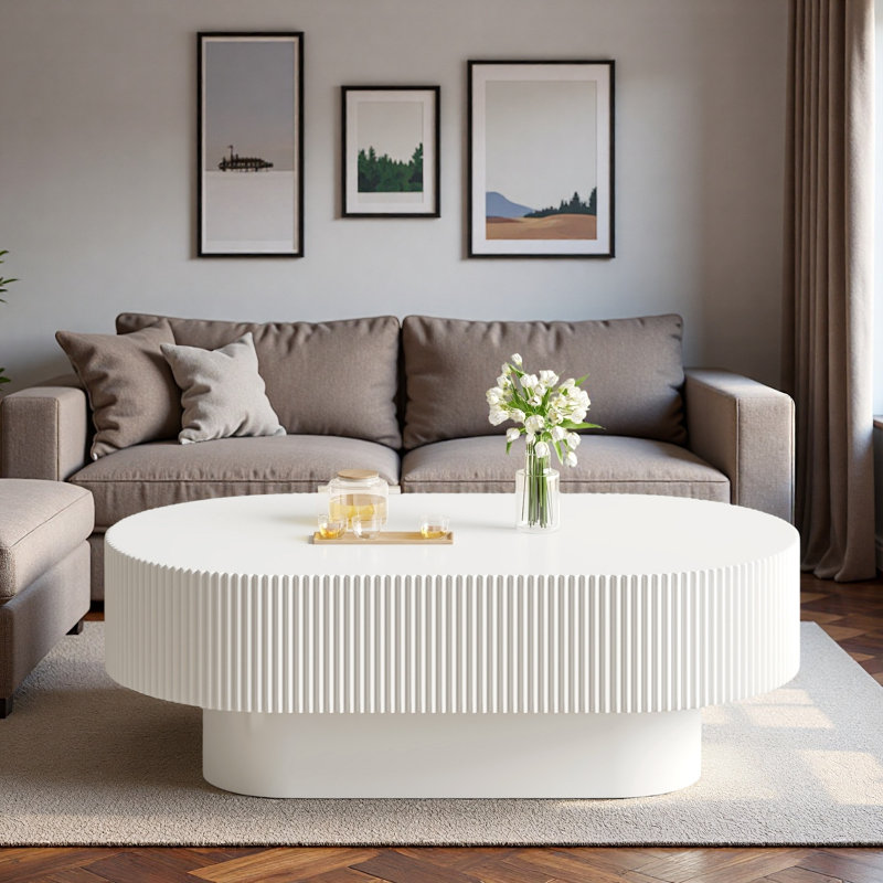 Table basse 48,4 po, Blanc