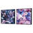 Lavender Fluttering Butterflies Pattern - Animals Butterfly Square Collage Set Of 2-1489101441-1489101440