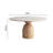 Simple Solid Wood Rock Slab Round Dining Tables.-106237376
