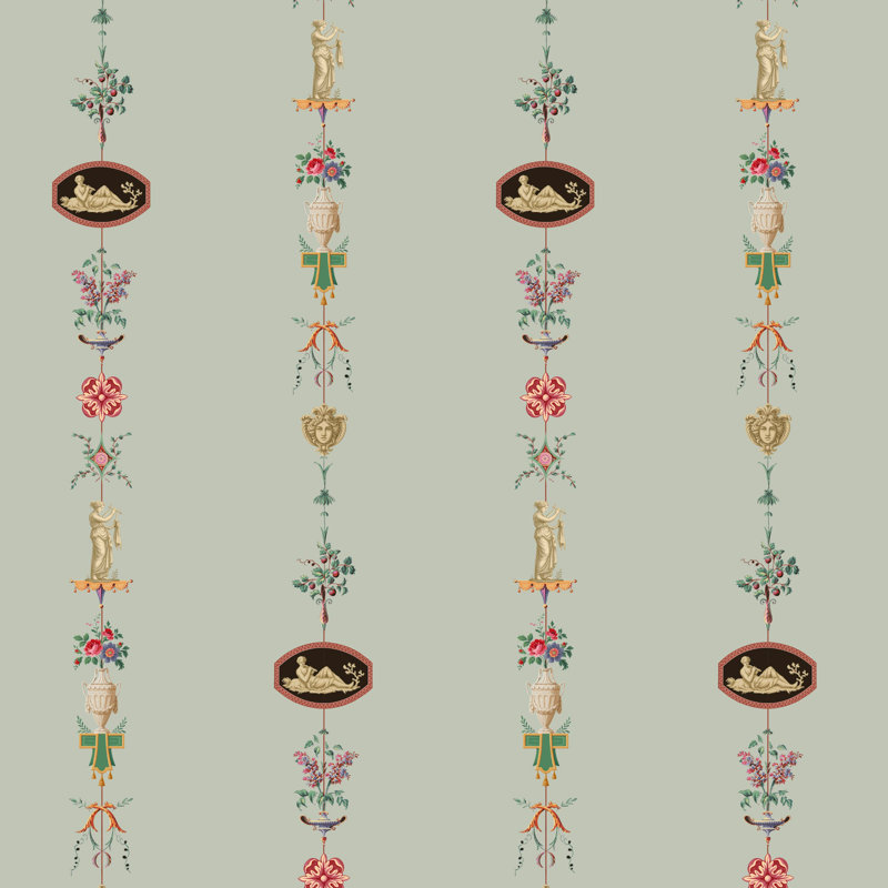 NeoClassical Stripe - Antique Glaze Wallpaper