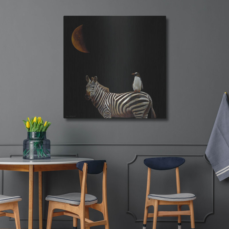 "Pilgrimage" par Karen Hollingsworth sur métal, H 36 po x l 36 po
