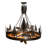Nailsea 4 - Light Dimmable Drum Chandelier