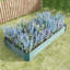 Lit de jardin surélevé en métal 7,6 x 3,7 x 0,98 pi - pour fleurs, légumes, herbes, assemblage rapide, rouille, ensemble de légumes, installation rapide, longue durée-904666374-904666379