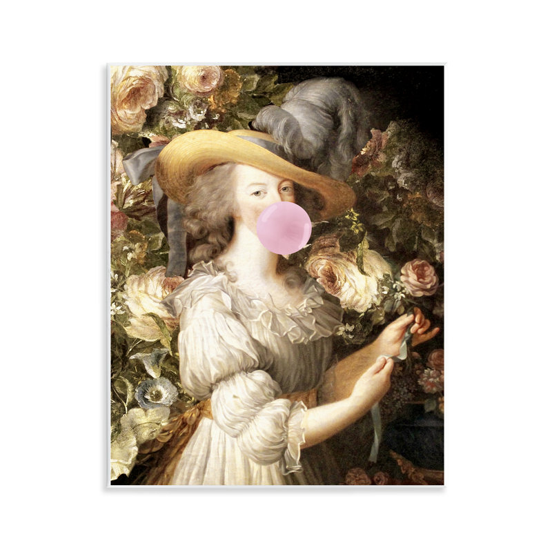 Art mural Renaissance Lady & Gum par Piddix