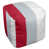 Rouge / argent / blanc