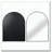 Metal Framed Arched Bathrrom Mirror for Wall-87111929