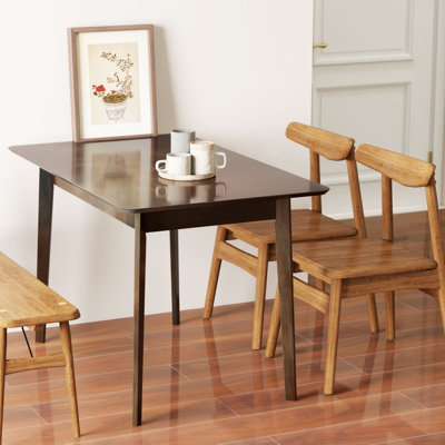Mid-Century Nordic Rectangular Dining Table, Modern Kitchen Table for Dining Room