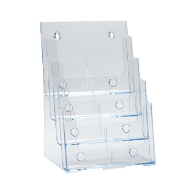 Four-Tier Four-Pocket Letter Sized Brochure Holder