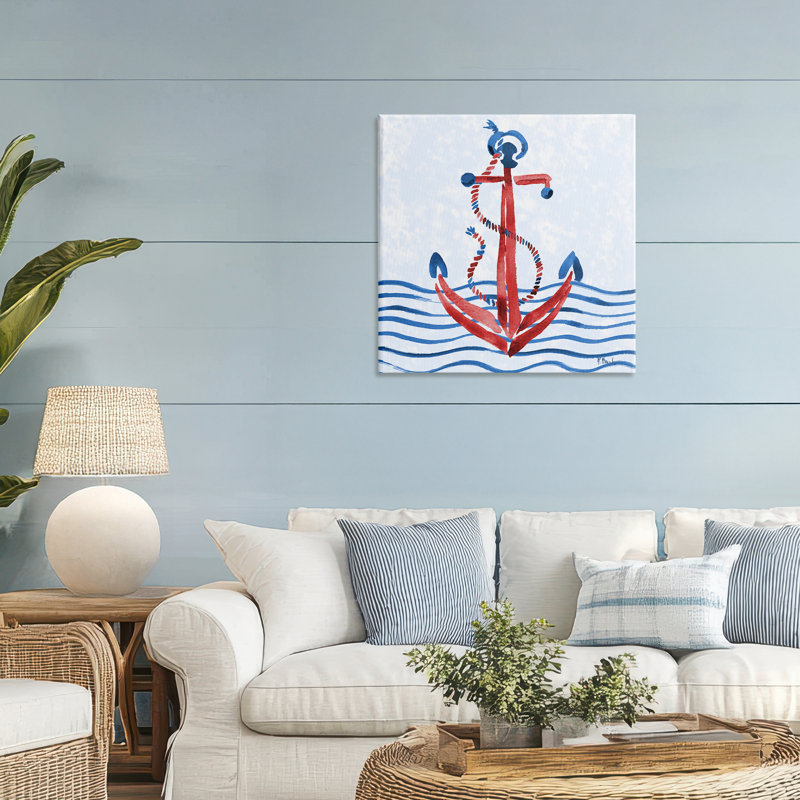 «Brushstroke Anchor», toile par Paul Brent, H 30 po x l 30 po