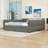 2 Drawers King Upholstered Platform Bed with USB Charging Ports and Center Legs-754408055