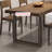 Japanese solid wood rectangular dining table set-102457043