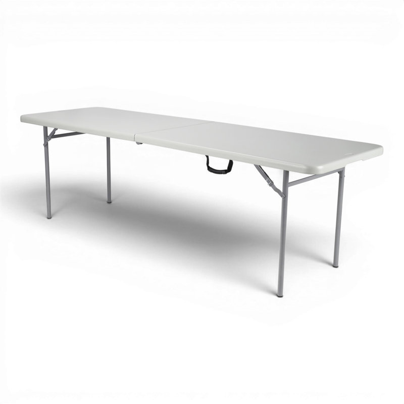Demi-table pliante en plastique Frank, H 29,25 po x l 96 po x P 30 po