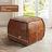 Elliona Square Top-Grain Leather Ottoman-1223669392