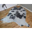 Dearborn Black And White With Silver Metallic Cowhide Rug