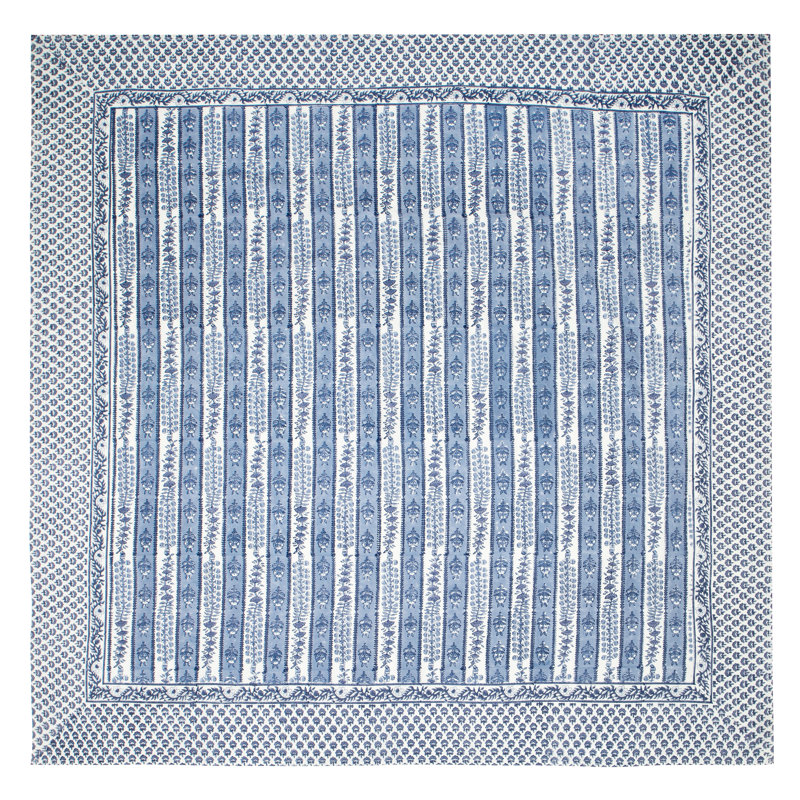 Nappe Charlemont, 86 po x 59 po, Bleu / Marine