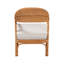 Fauteuil bohémien en rotin miel clair