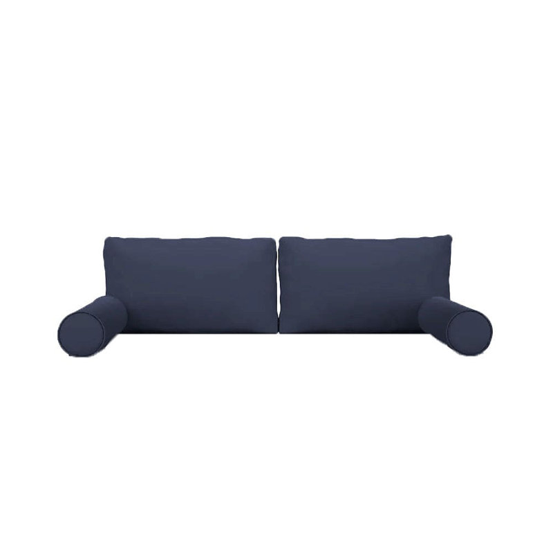  Ensemble de coussins de lit Swing, 5 pieds, style 4, bleu marine, 5 PIEDS, Marine