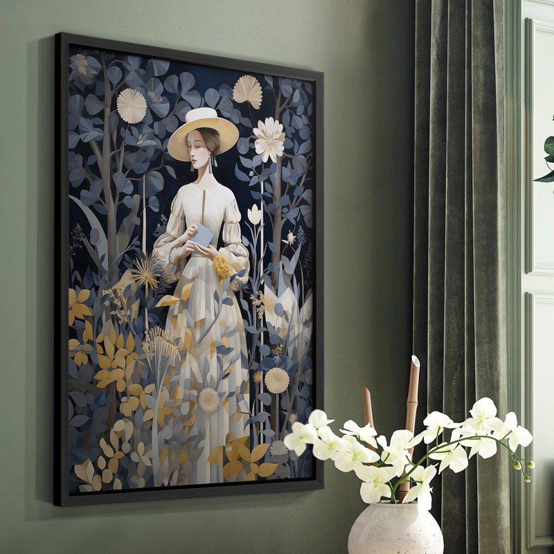 WOMEN Series DLX - reproduction encadrée de qualité supérieure - prête à être accrochée - aucun clou requis, H 11 po x l 9 po