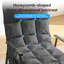 Fauteuil inclinable moelleux avec dossier alvéolaire de massage - support lombaire et repose-pieds réglables à 4 positions, poches de rangement latérales, cadre en acier robuste-1276395802