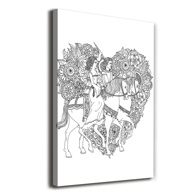 Woman And Man - Wrapped Canvas Print