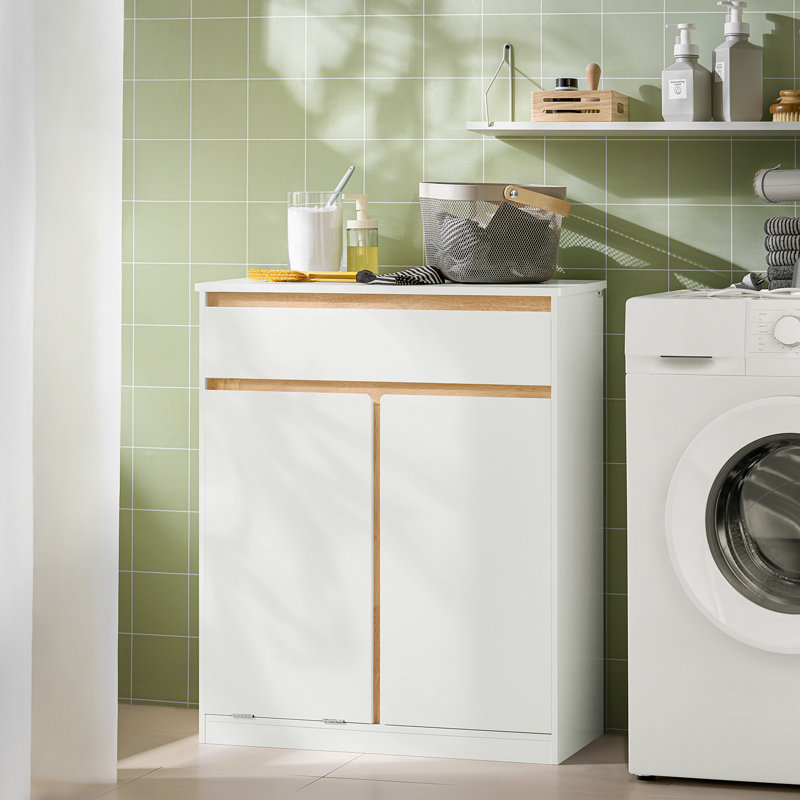 Parkesburg Freestanding Bathroom Cabinet, White