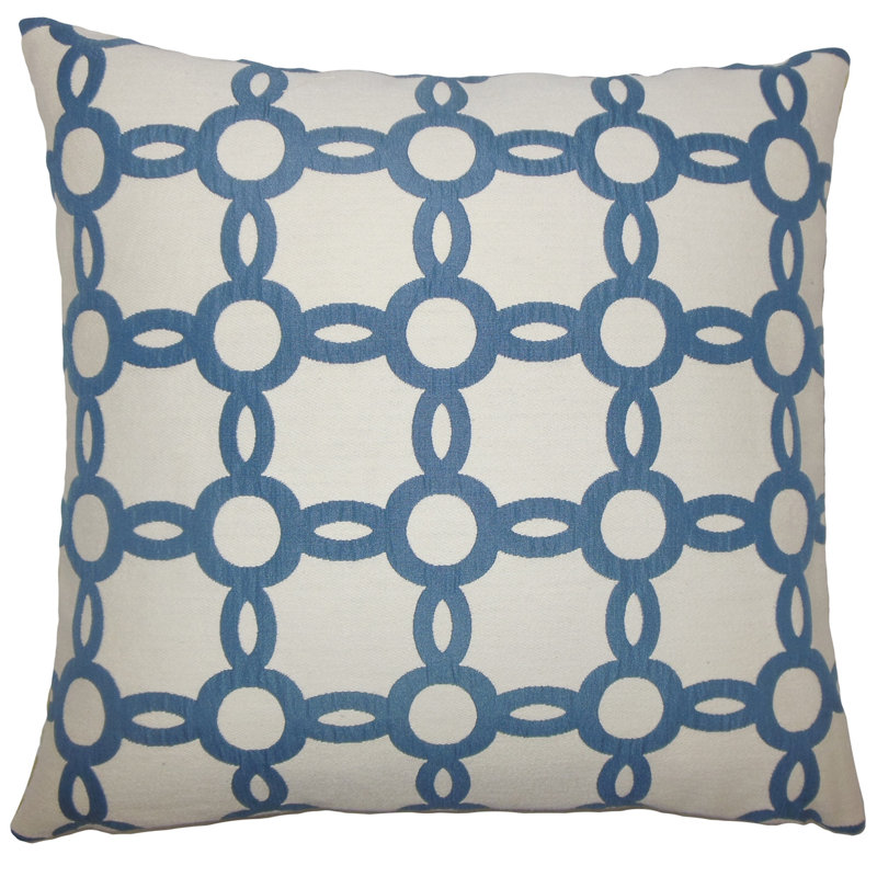 Cotton Blend Geometric Sham Set, Standard