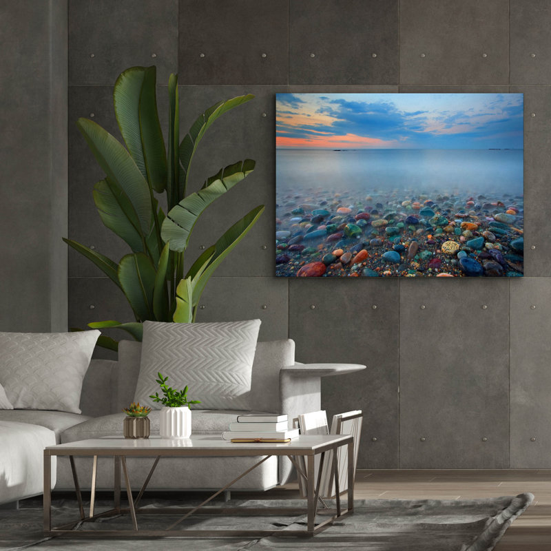 «Candy Coast» par Patrick Zephyr, art mural sur toile, H 40 po x l 54 po x P 1,5 po