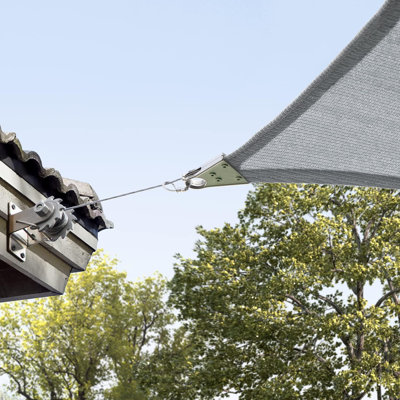 Amgo Customize Triangle Super Ring Sun Shade Sail 260 GSM Heavy Duty