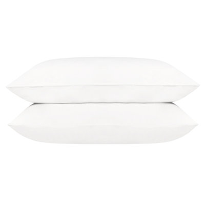 Taie d'oreiller en percale 100% coton biologique percale, 400 fils au pouce carré, certifié GOTS, lisse et évacuant l'humidité