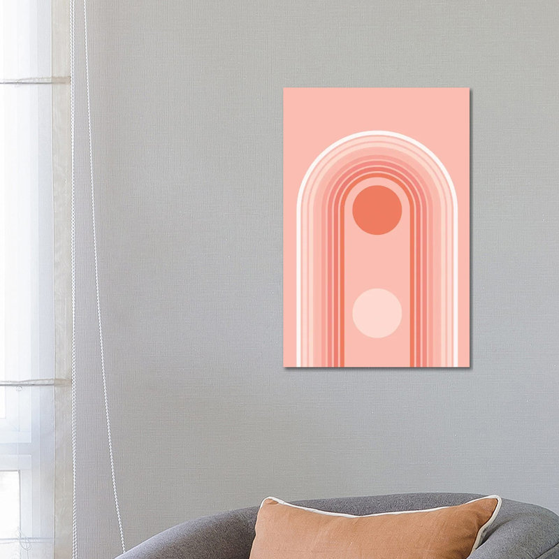 Mid Century Nesting Rainbow by EnShape - Wrapped Canvas Gallery-Wrapped Canvas Giclée, 66.04 cm H x 45.72 cm W x 3.175 cm D