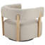 Chaise avec accoudoirs pivotante Lawler