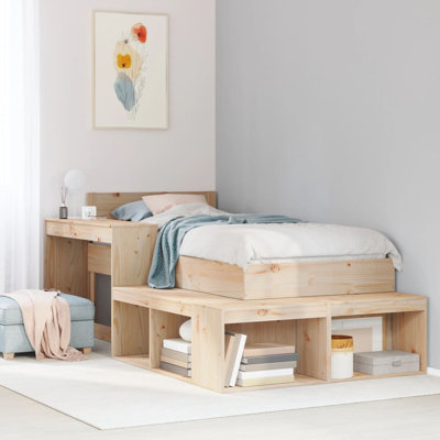 Brenlei 232cm W Solid Wood Bedside Table