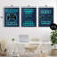 Ensemble de giclées encadrées 3 pièces Retro Blue Gaming Words, design par Marcus Prime-1143861416-1143861420