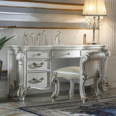 Milorad Vanity Desk With Stool