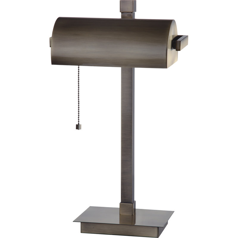 Lampe de table 22 po Tillman, Laiton antique