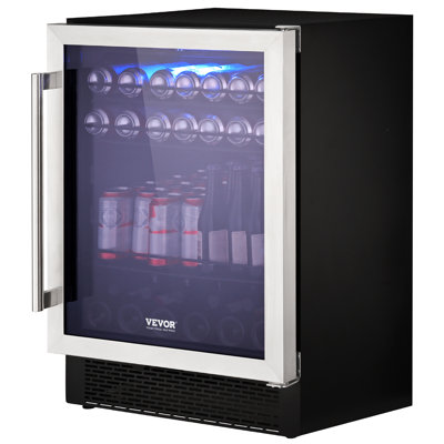 VEVOR Single Zone 23.42 " Built-In and Freestanding Wine & Beverage Refrigerator
