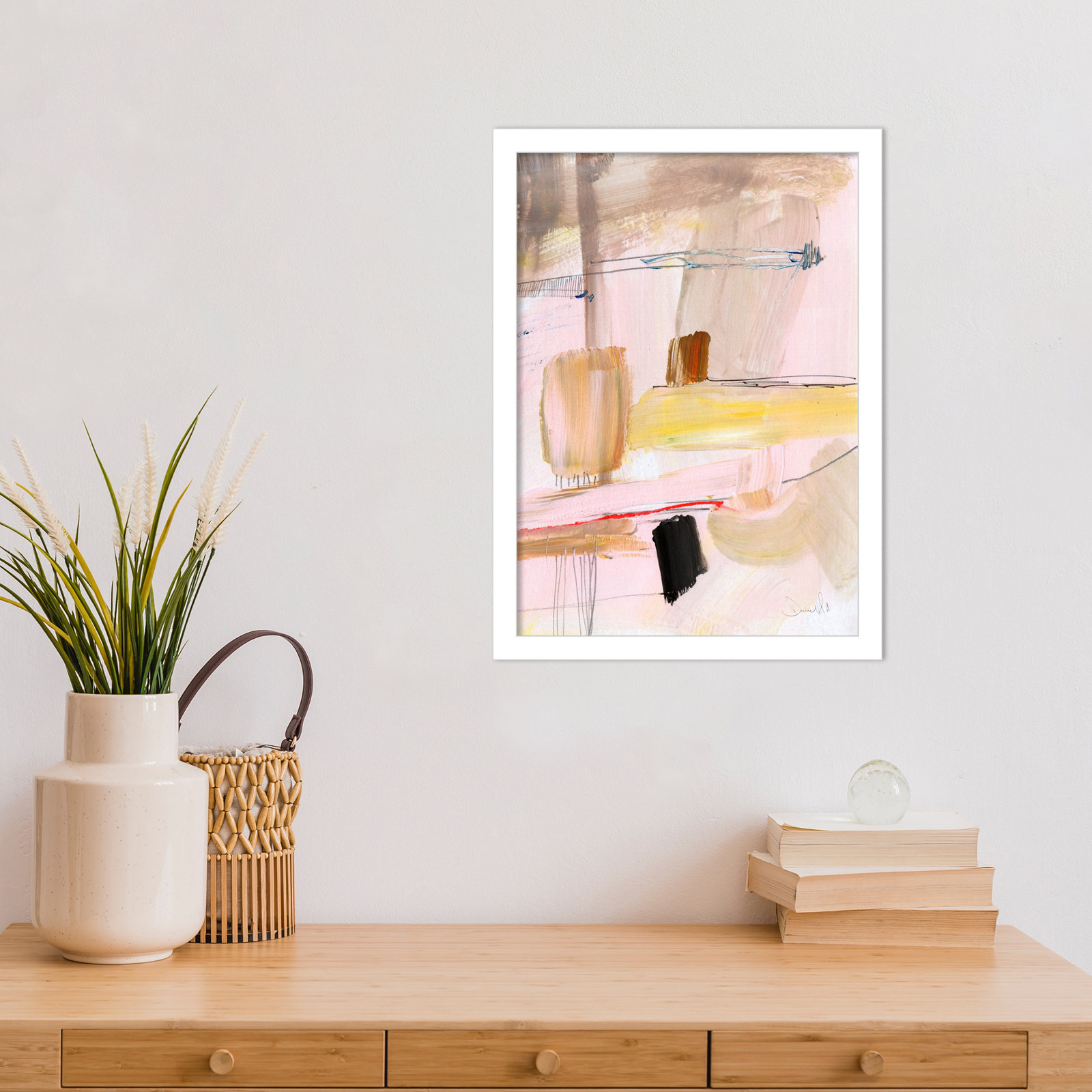 Cleve "Summer Dream" Print by Dan Hobday, White, 17" H x 13" W