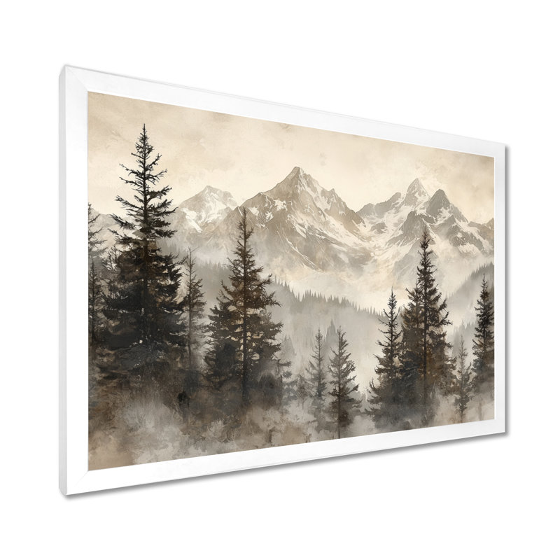 Geziena - Landscapes Wall Art, H 30 po x l 40 po, Cadre flottant, Naturel