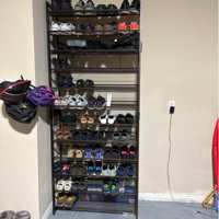 60 Pair Stackable Shoe Rack Dotted Line
