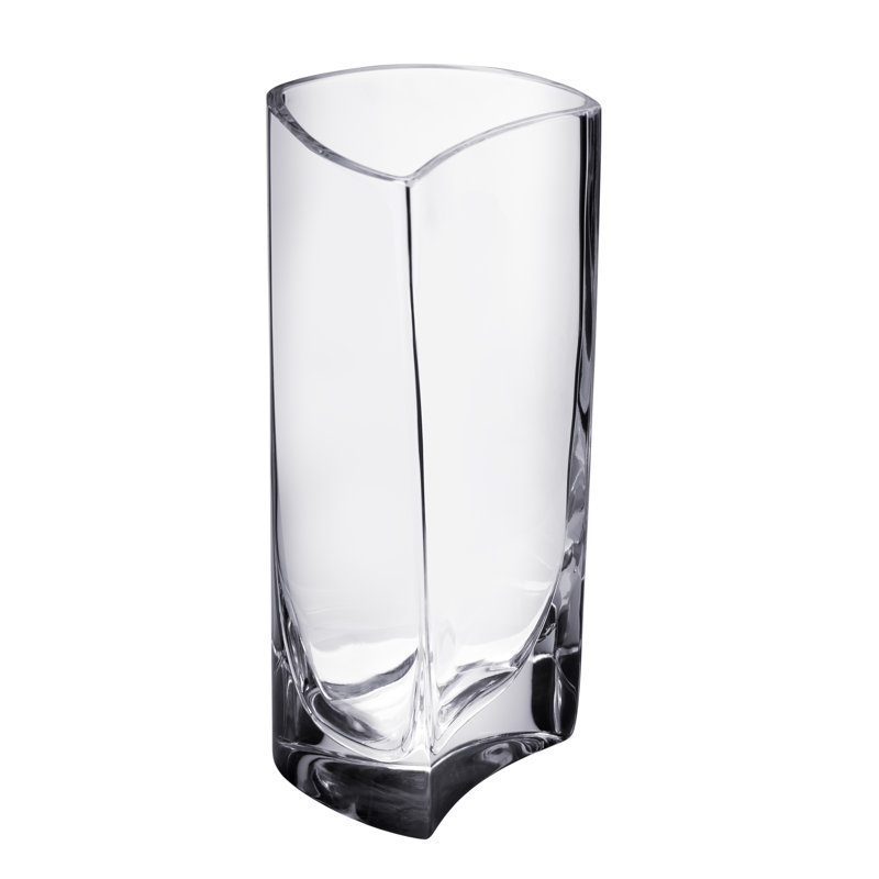 Vase de table en cristal transparent de 10 po Klone