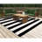 Salley 0.25" H Hand-Woven Striped Indoor / Outdoor Area Rug -1556718733