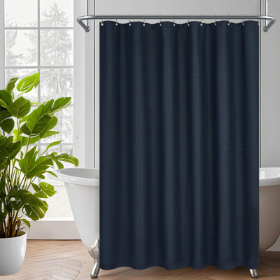 Waffle Weave Shower Curtain