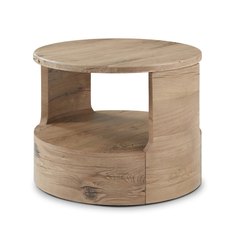 Matheus Solid Wood End Table, Natural