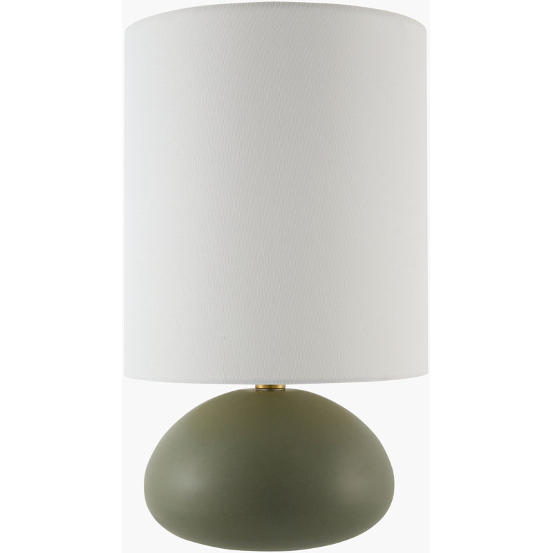 Lampe de table Yaitza, Dark Green, Linen Empire