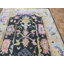 Tapis unique gris anthracite / beige en laine noué à la main 5 pi x 6 pi 10 po One-of-a-Kind Hurst