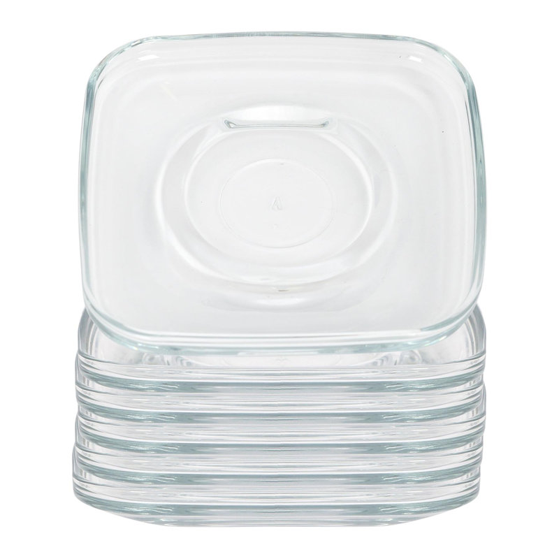 16.5cm Cozy Glass Cappuccino Saucers - 16.5cm