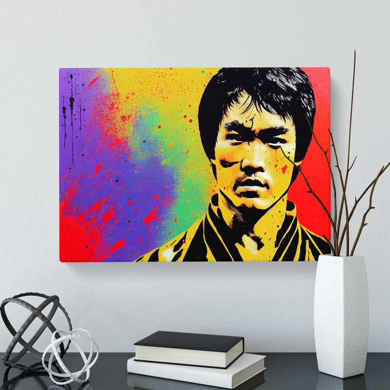 Bruce Lee Splash Vol.2 - Wrapped Canvas, 35cm H x 50cm W x 3cm D
